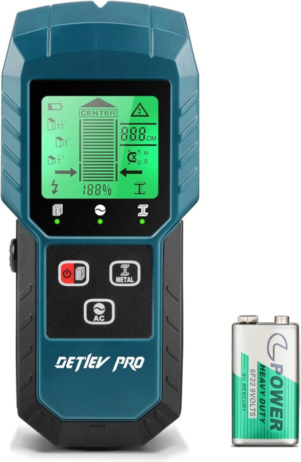 DETLEV PRO Detector digital 5 en 1 de tubos y cables